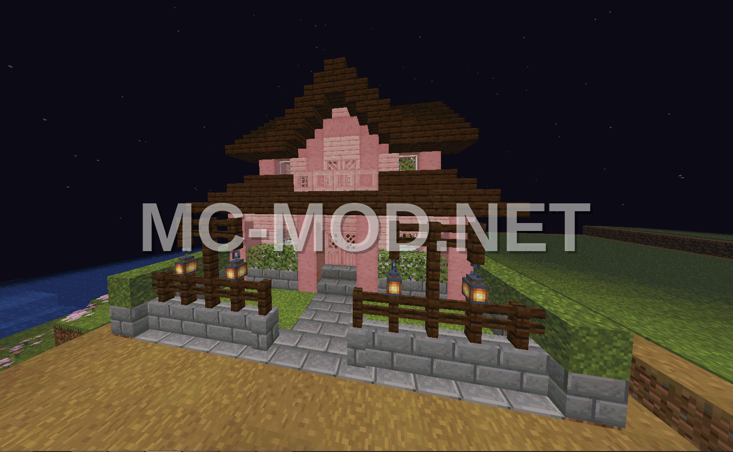 Classic Cherry Blossom House 16×16