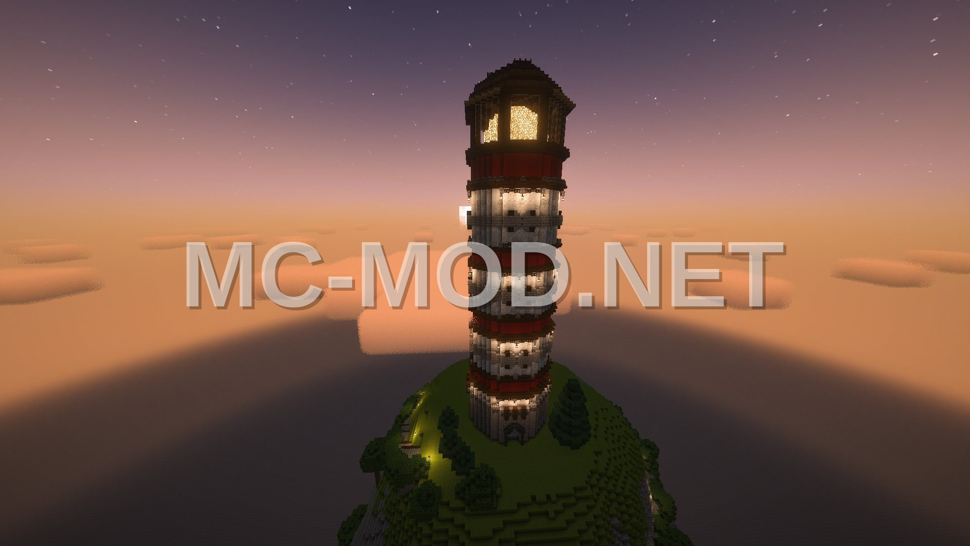 Cliffside Lighthouse Landscape