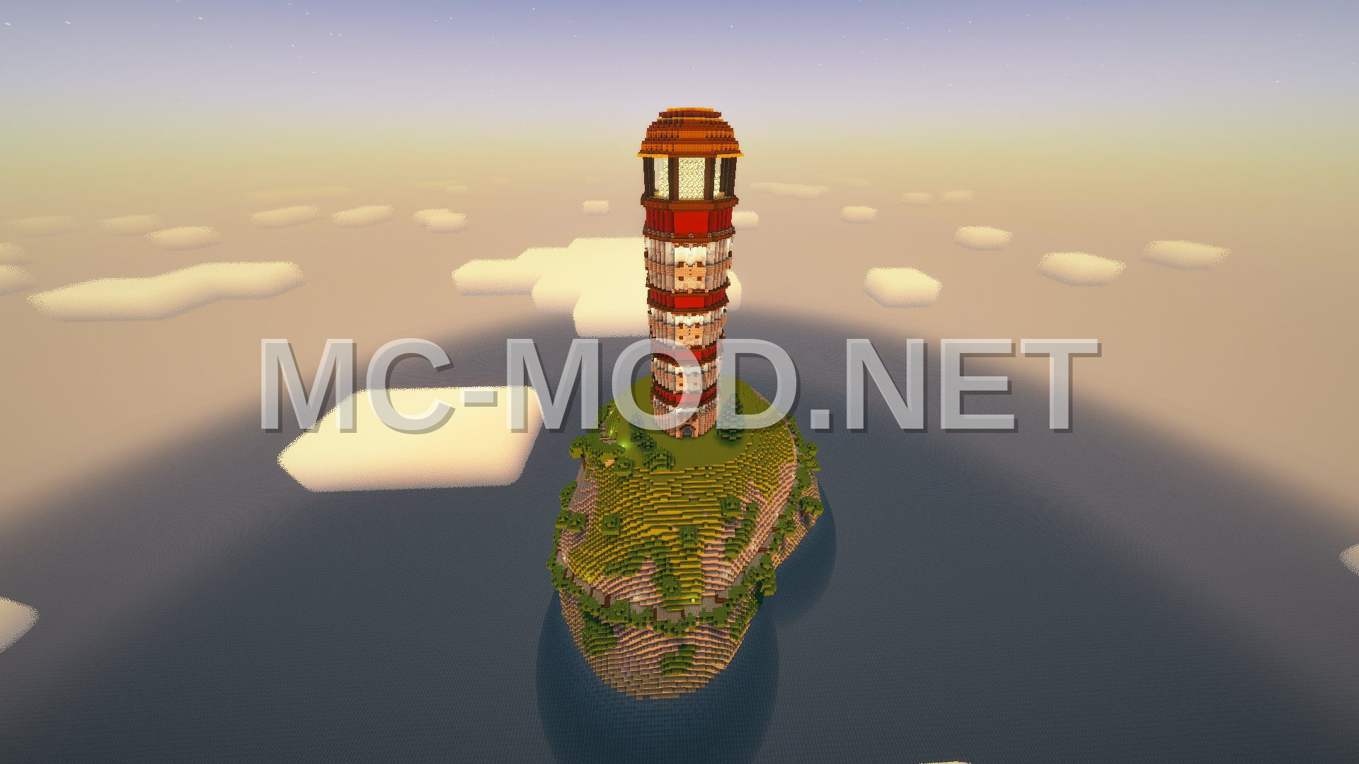 Cliffside Lighthouse Landscape
