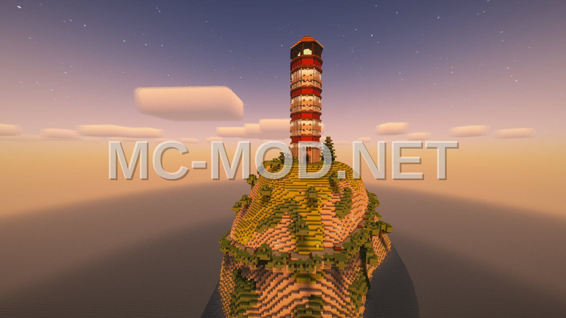 Cliffside Lighthouse Landscape