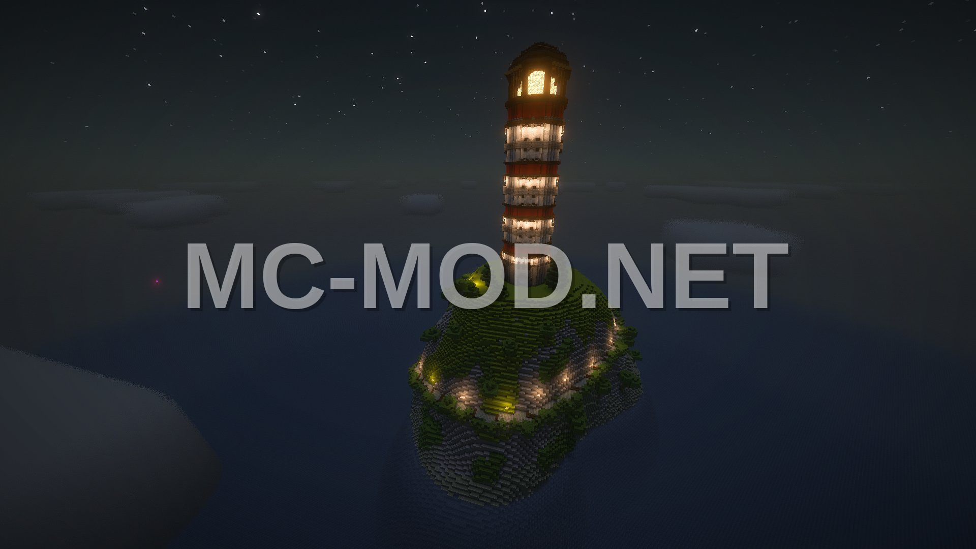 Cliffside Lighthouse Landscape