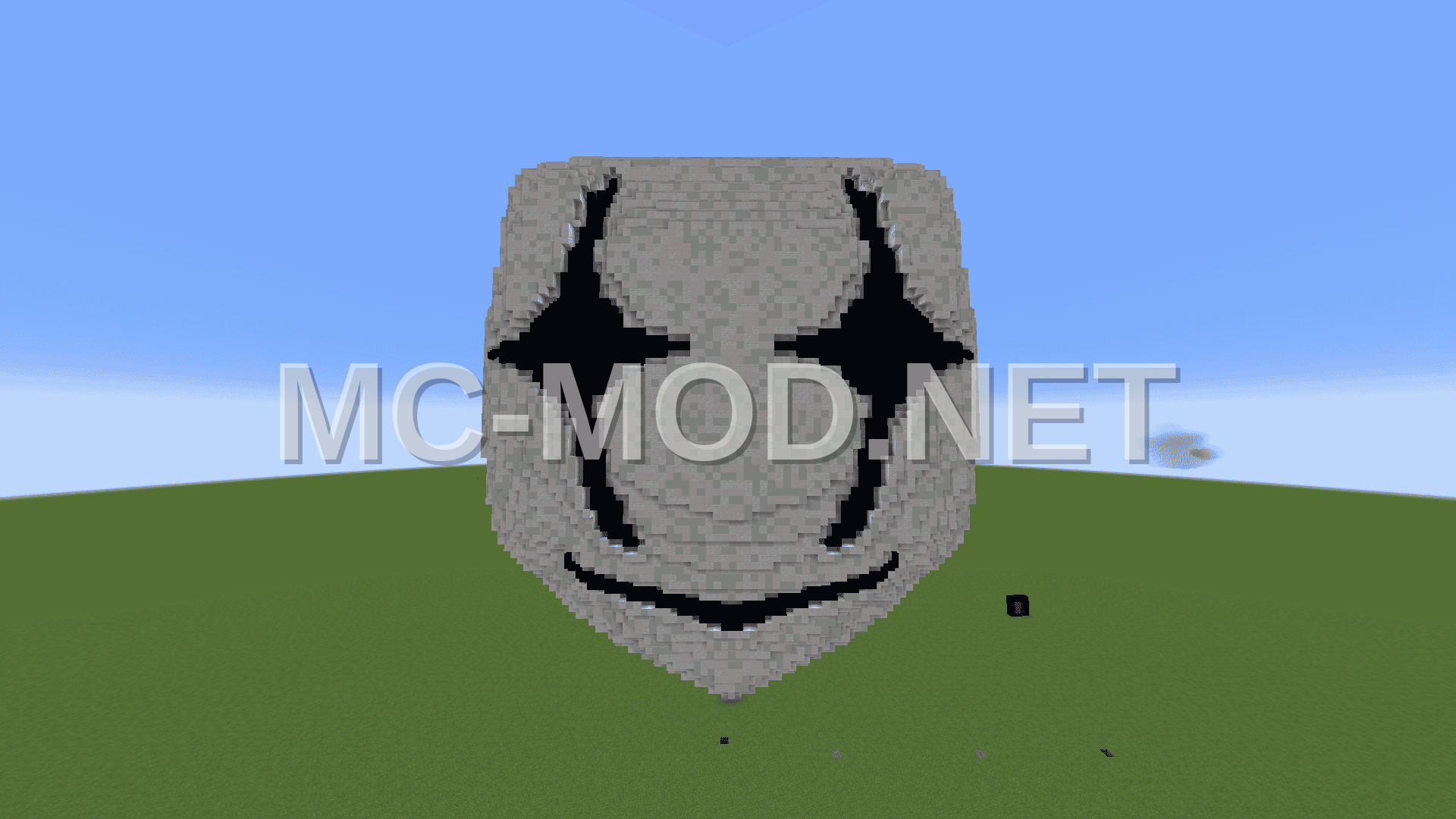 Clown Face Statue