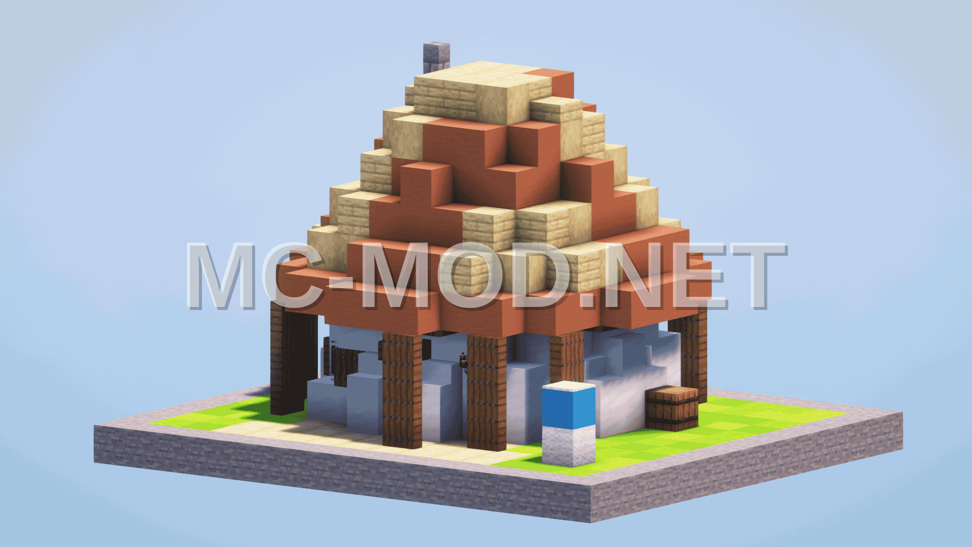 Clumsy Smurf House Minecraft Build