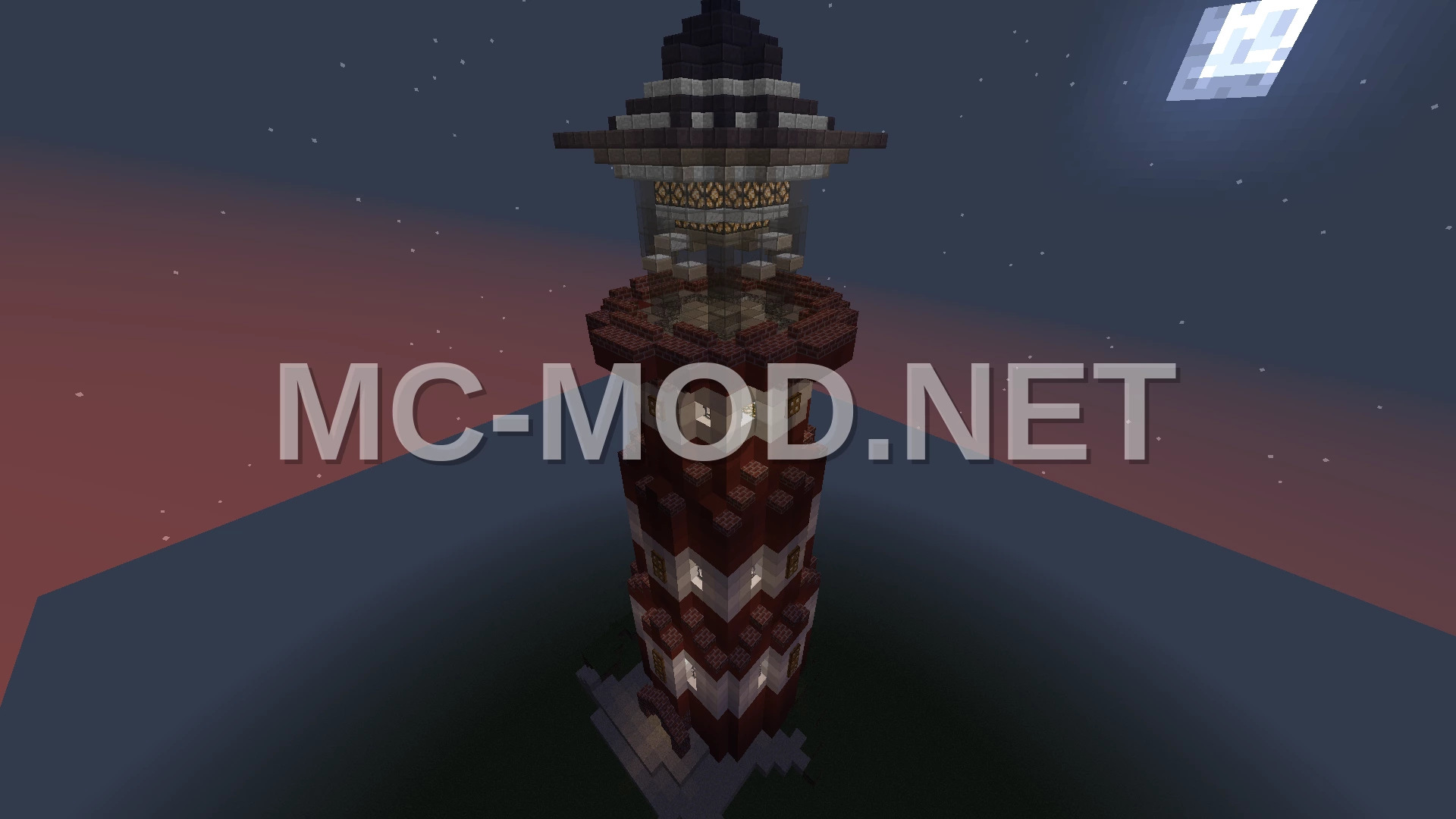 Coastal Lighthouse Tower – Red Terracotta & Quartz