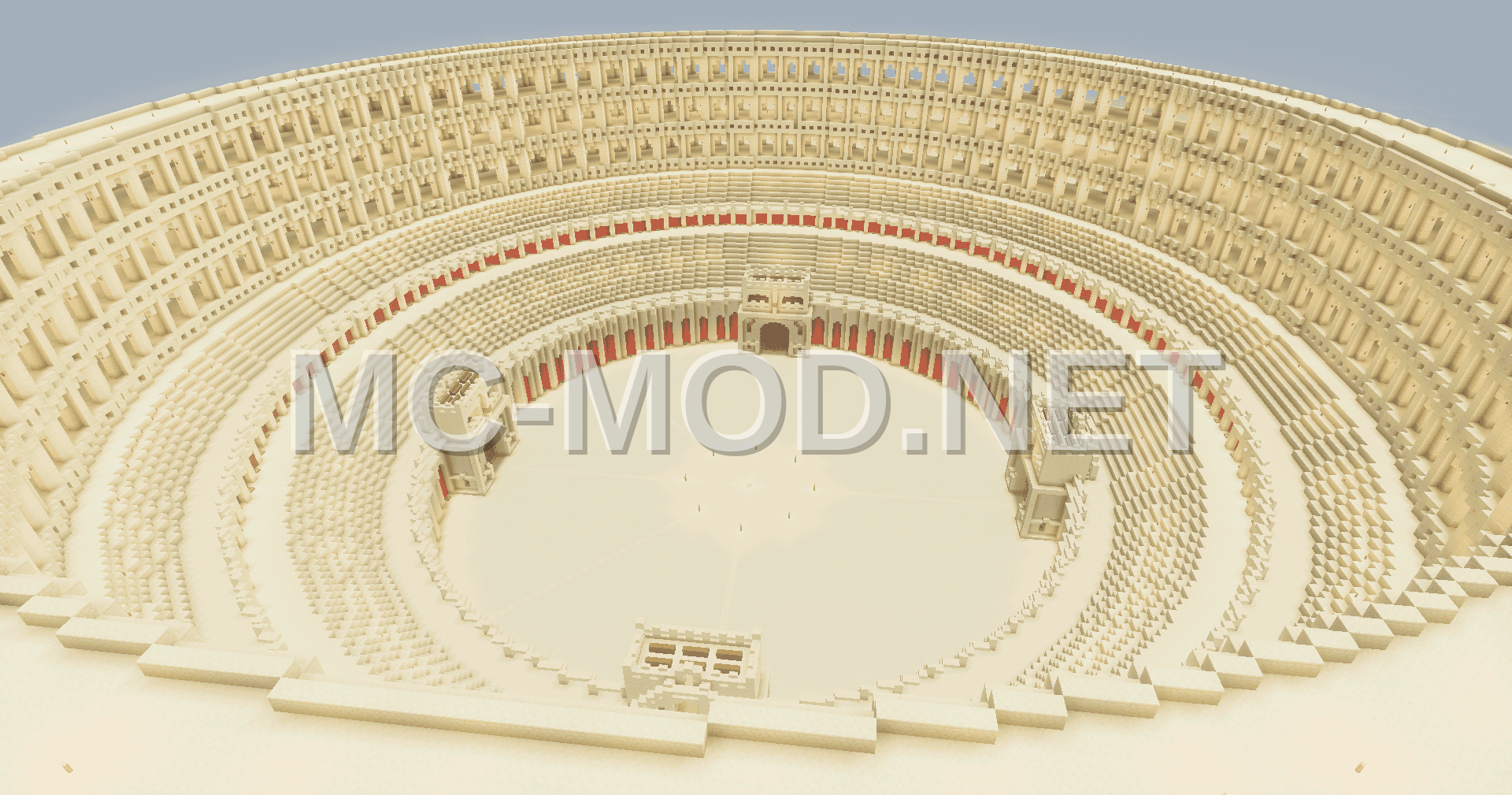 Giant Sandstone Coliseum Build