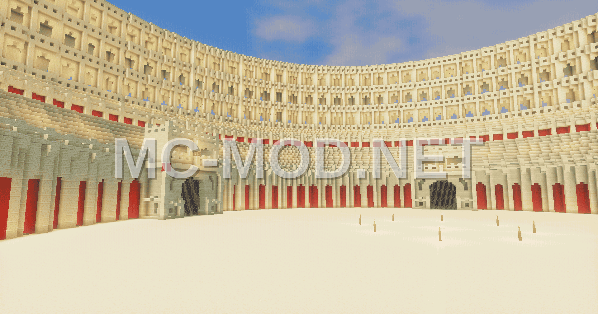 Giant Sandstone Coliseum Build