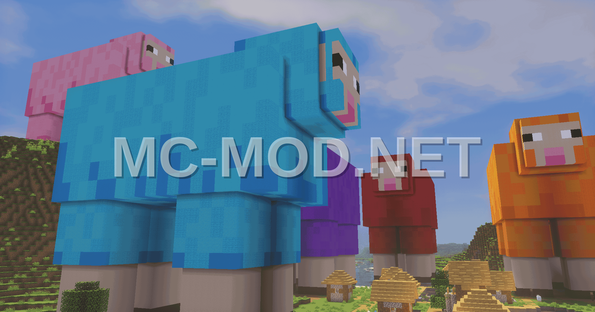 Colorful Sheep Statue Build