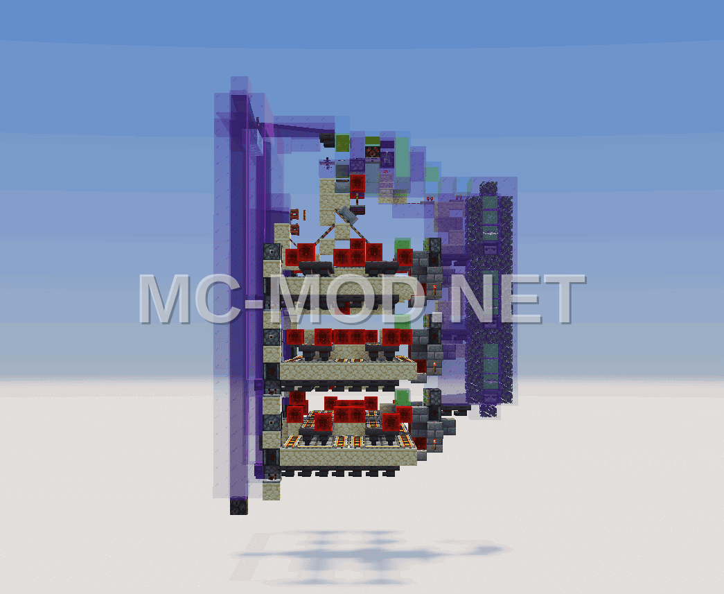 Compact 192 Furnace Array Redstone