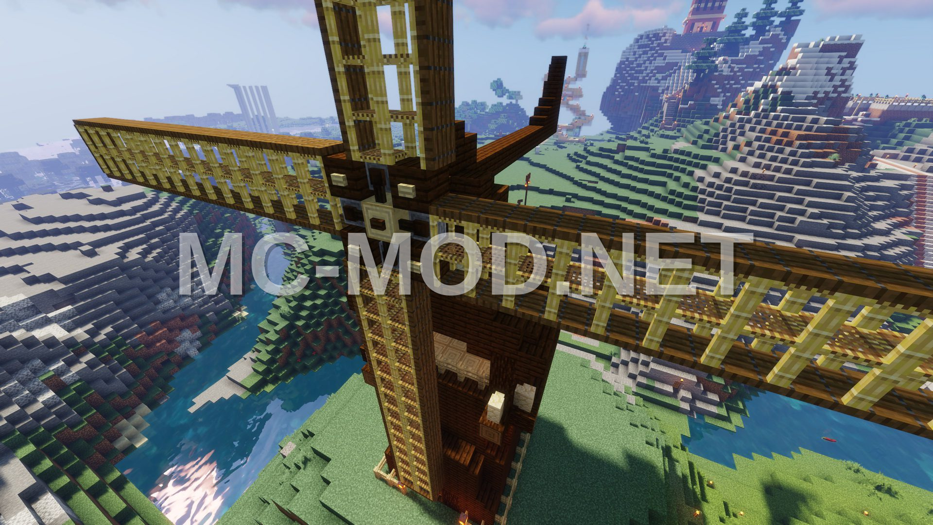 Compact Hillside Windmill