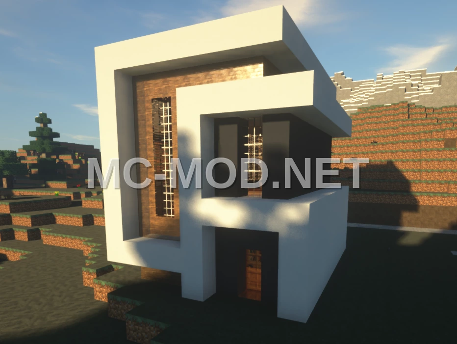 Compact Modern House With White Concrete
