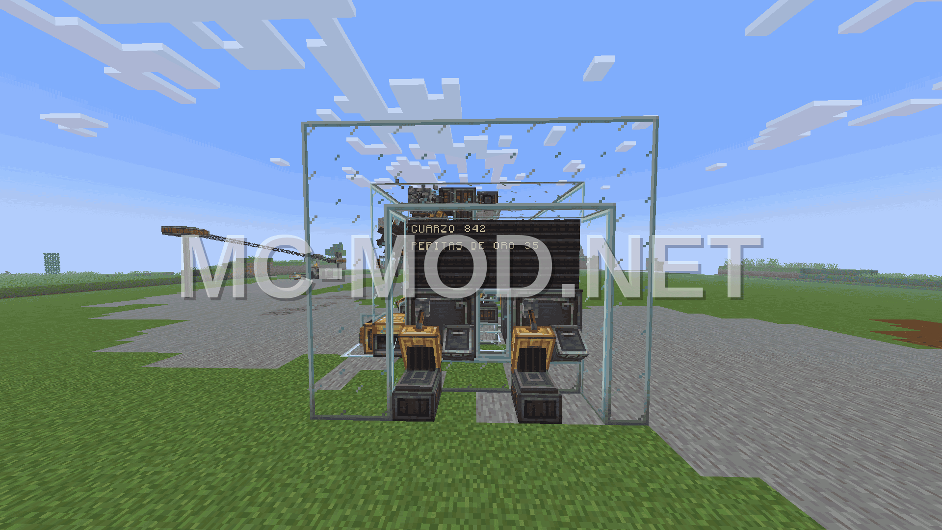 Compact Quartz and Gold Farm for Create Mod