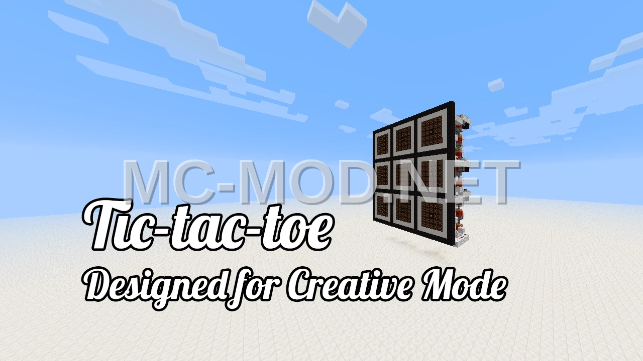 Compact Redstone Tic-Tac-Toe