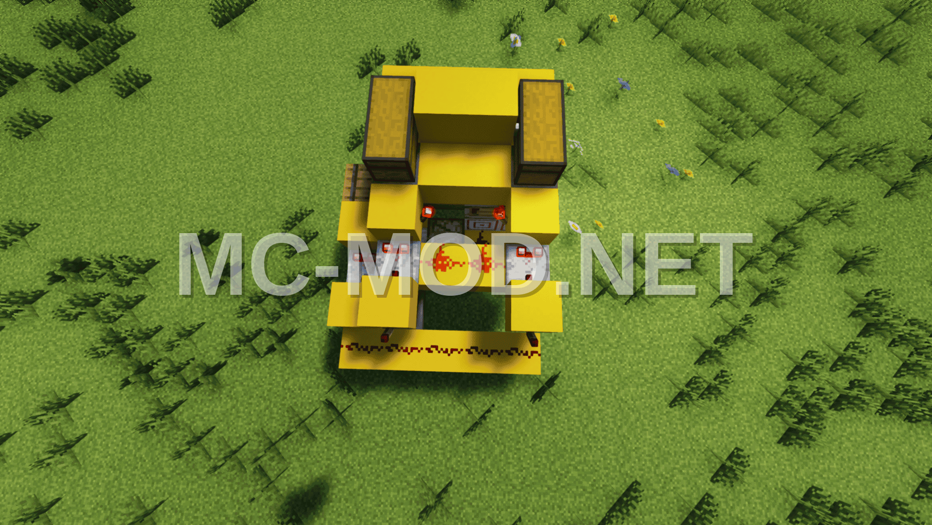 Compact Yellow Concrete Shulker Box Crafter