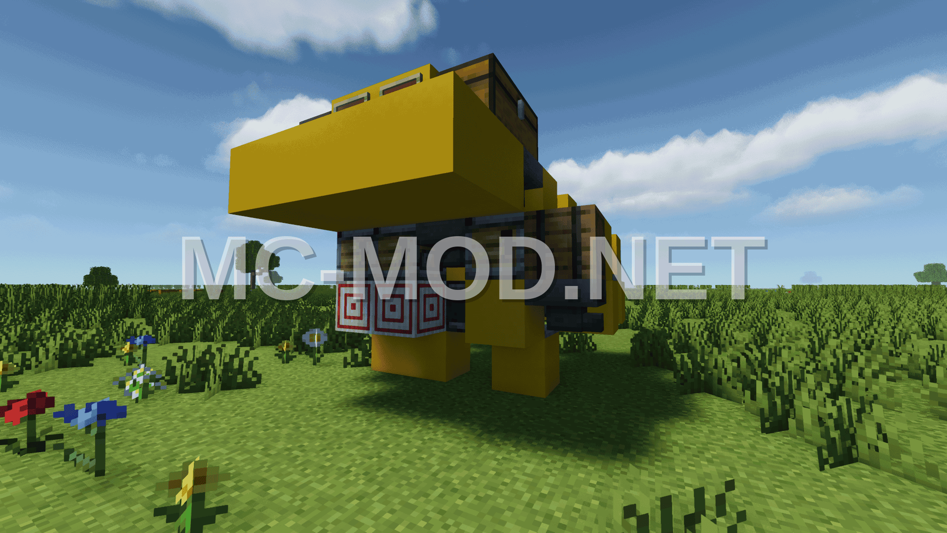Compact Yellow Concrete Shulker Box Crafter