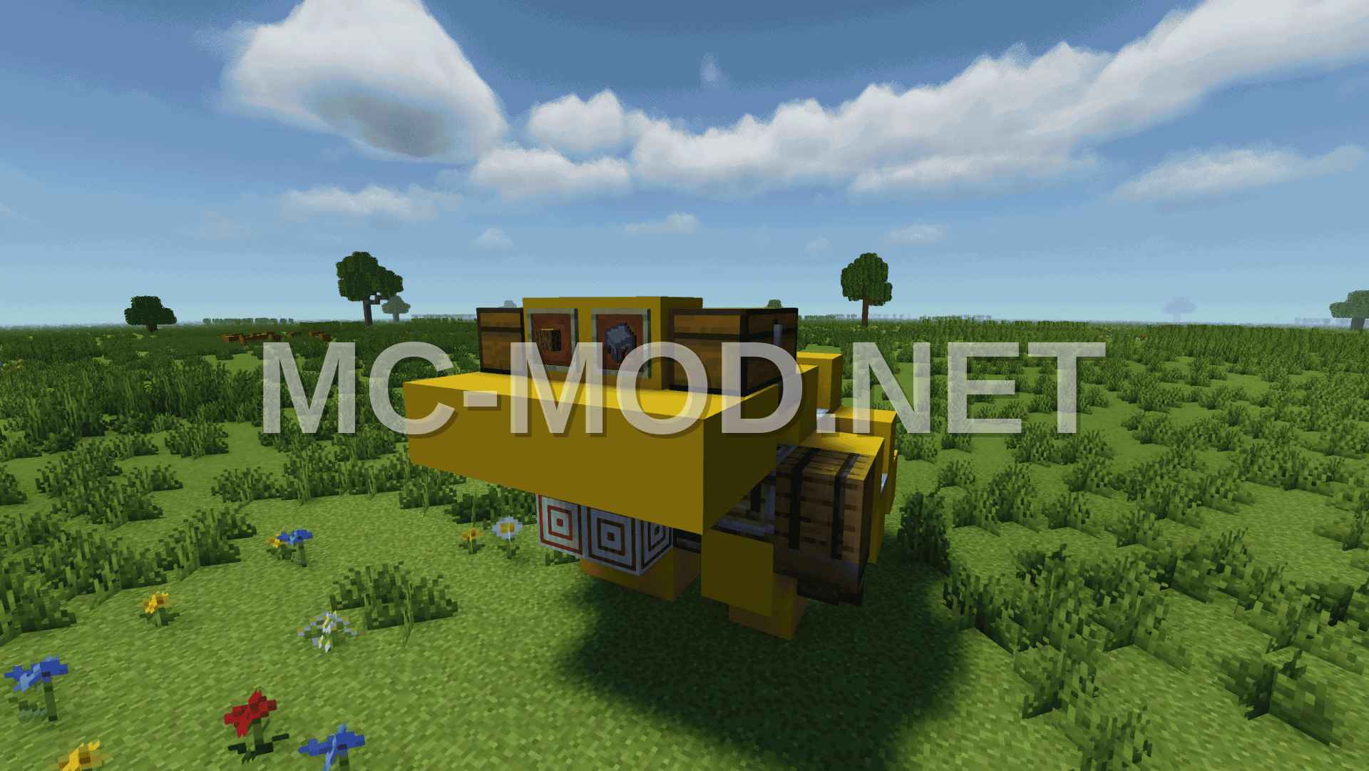 Compact Yellow Concrete Shulker Box Crafter