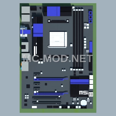 Massive Computer Motherboard Pixel Art