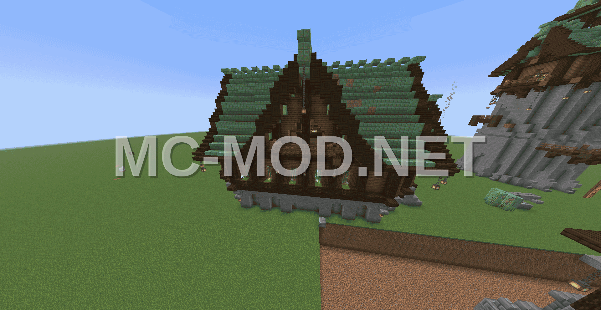 Copper Roof Hut Village House
