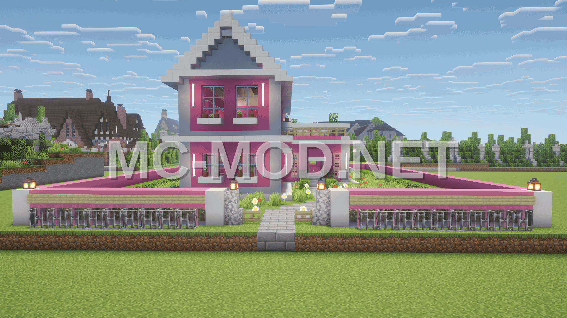 Coquette House Pink Two-Story Furnished
