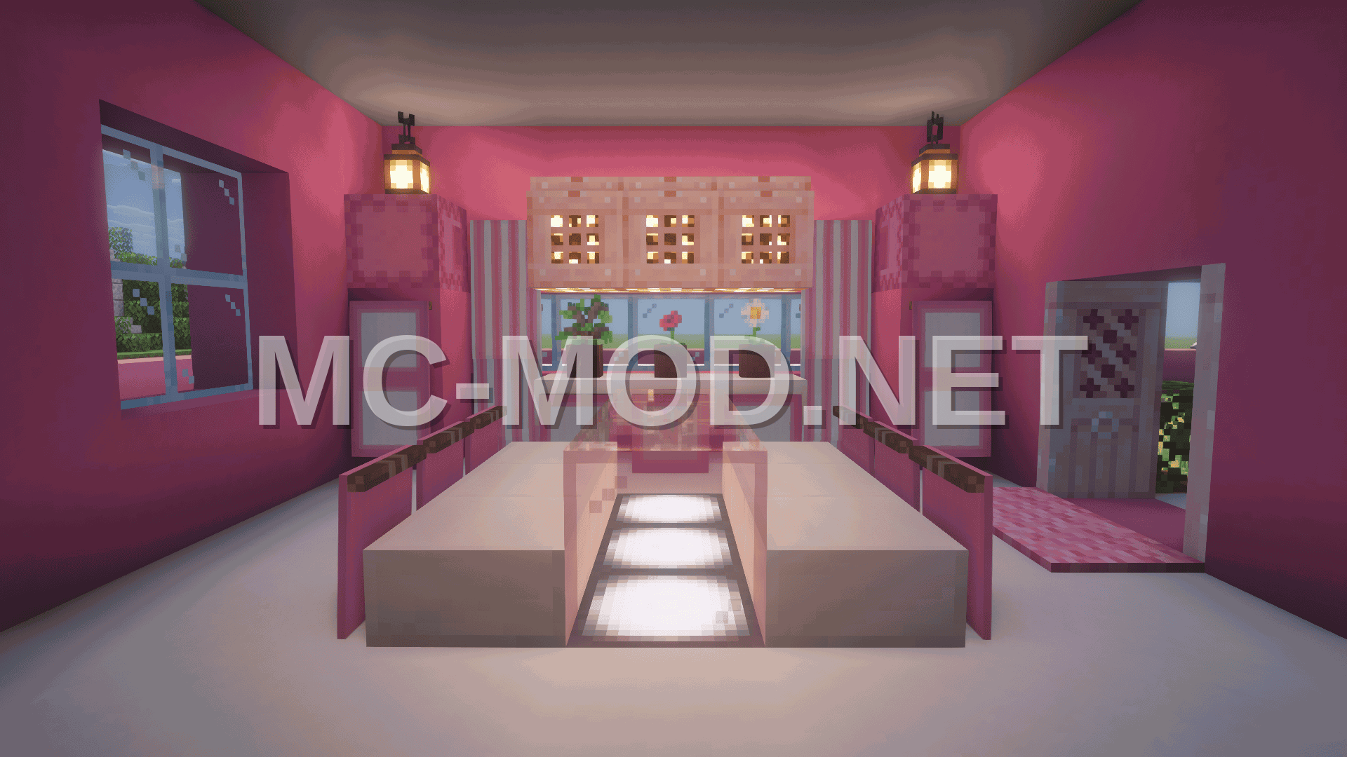 Coquette House Pink Two-Story Furnished