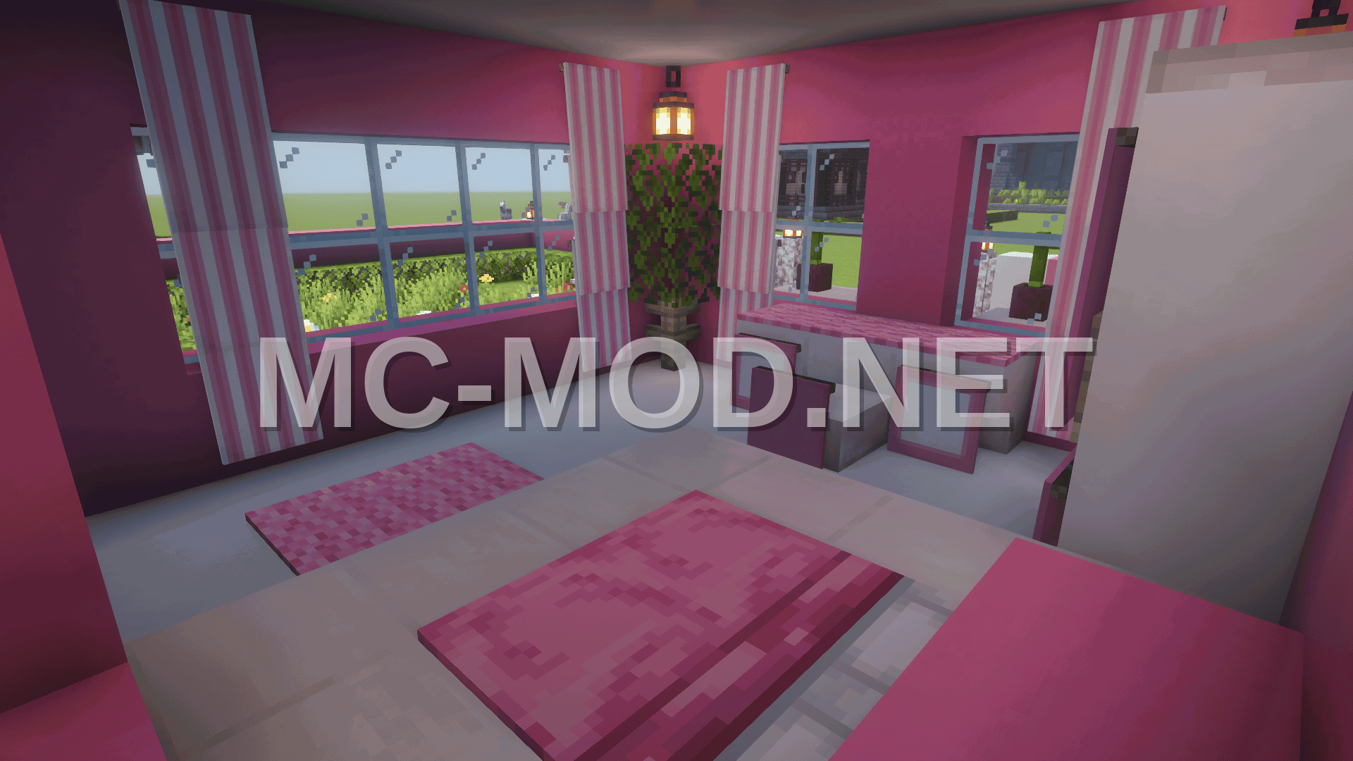 Coquette House Pink Two-Story Furnished