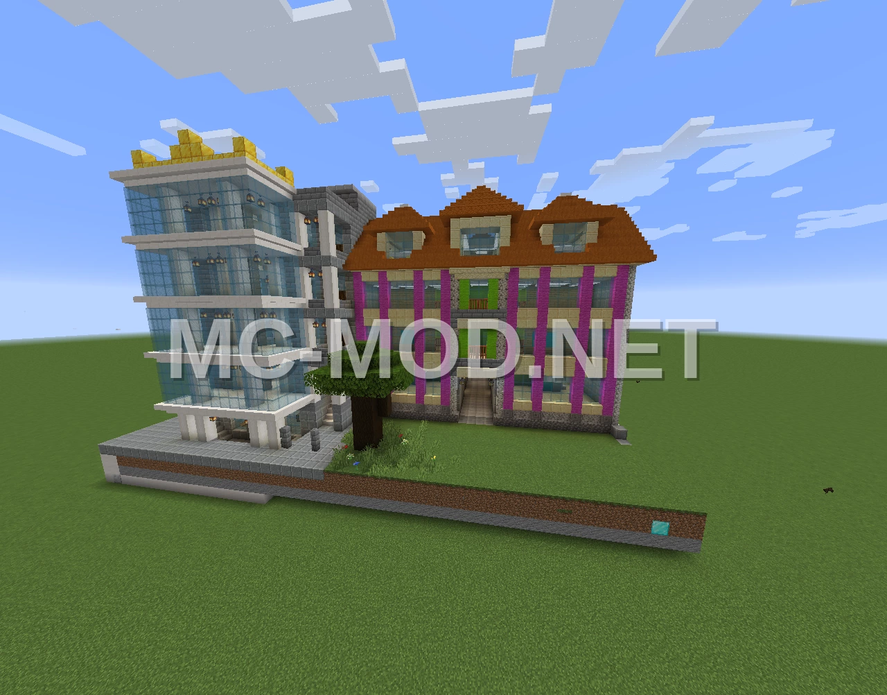 Corner Cinema and Houses