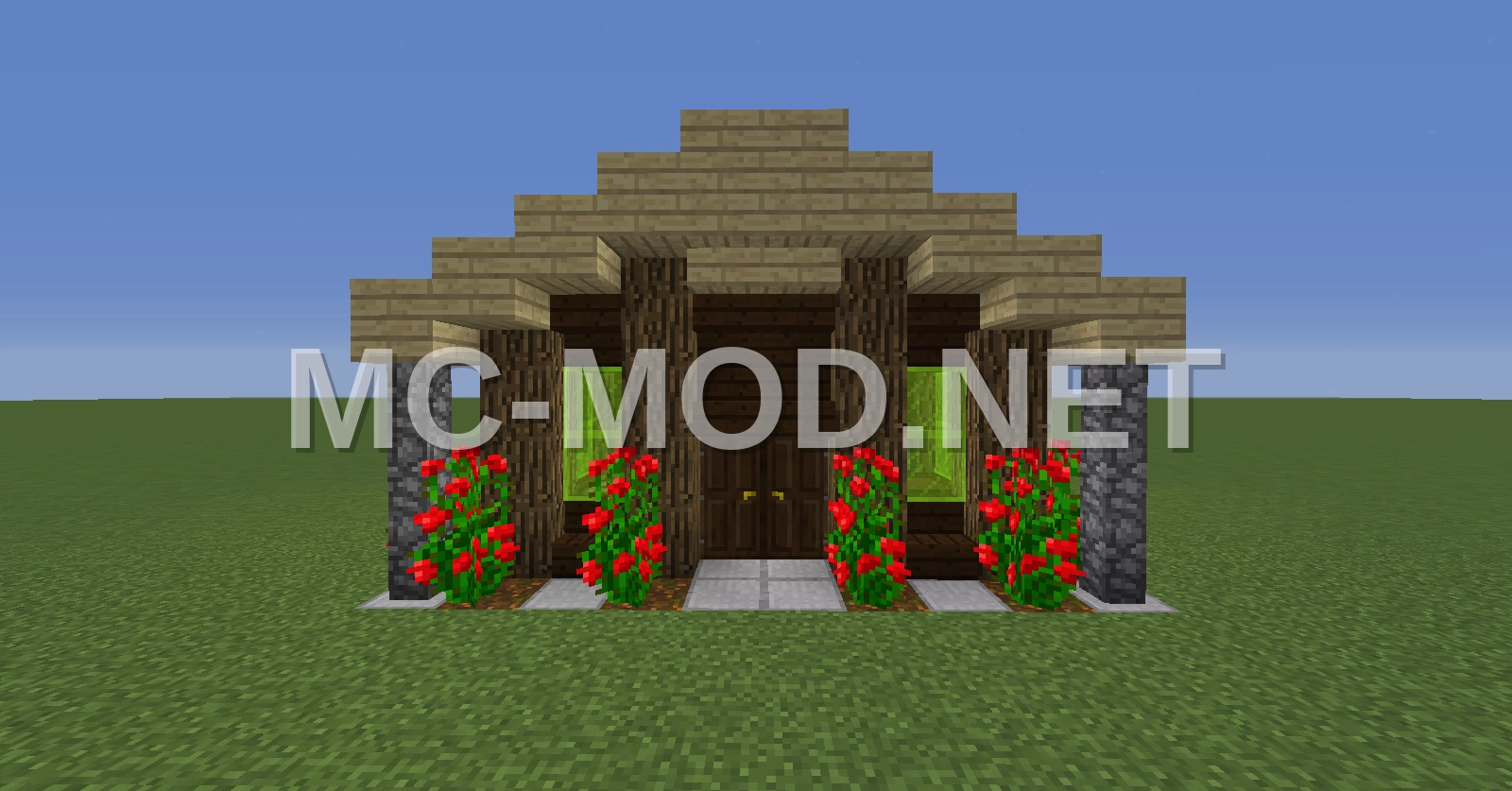 Dark Oak Starter House – Garden Base