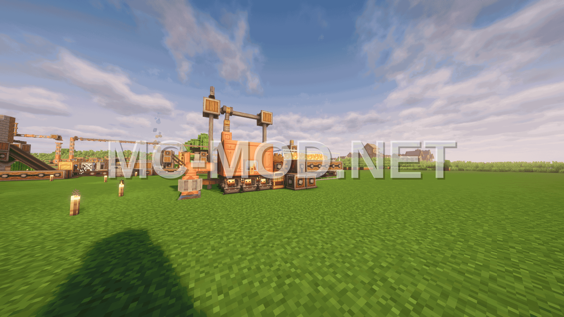 Create Mod Iron Farm – Redstone Mob Farm