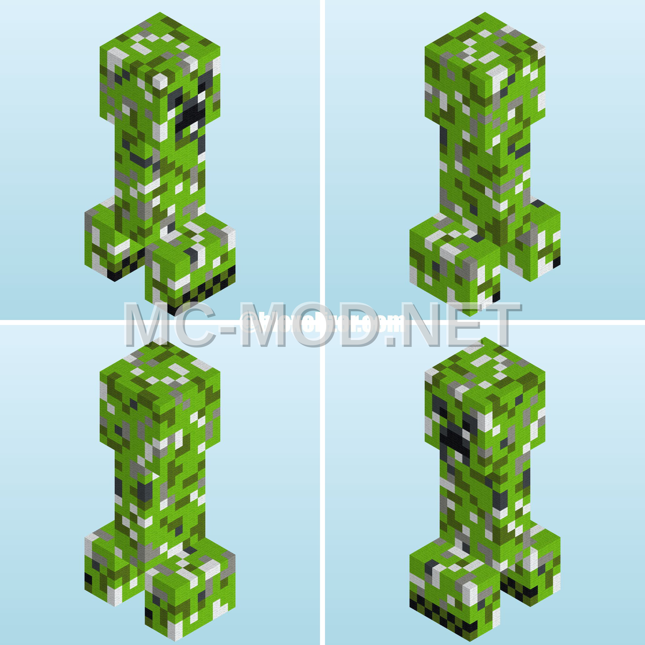 Large Creeper Statue Decoration