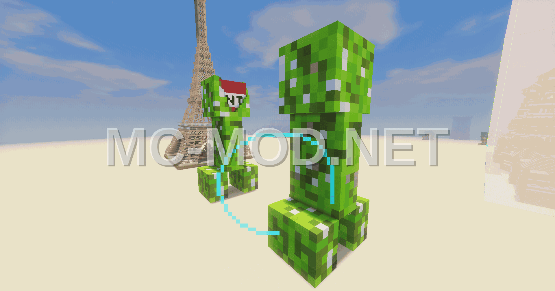 Creeper Statue and TNT Build