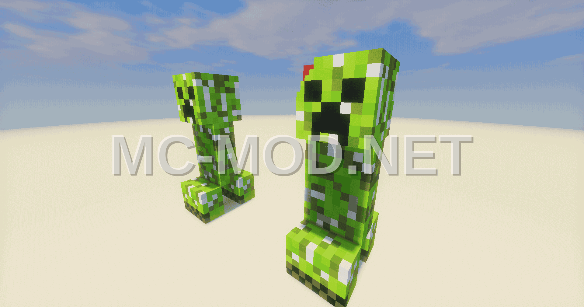 Creeper Statue and TNT Build