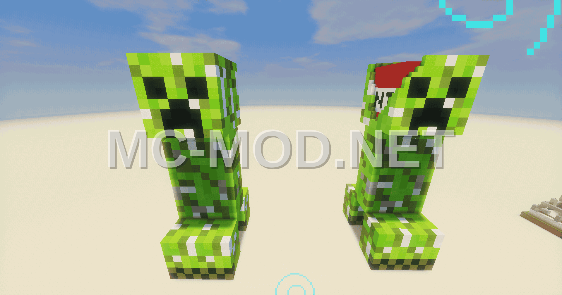 Creeper Statue and TNT Build