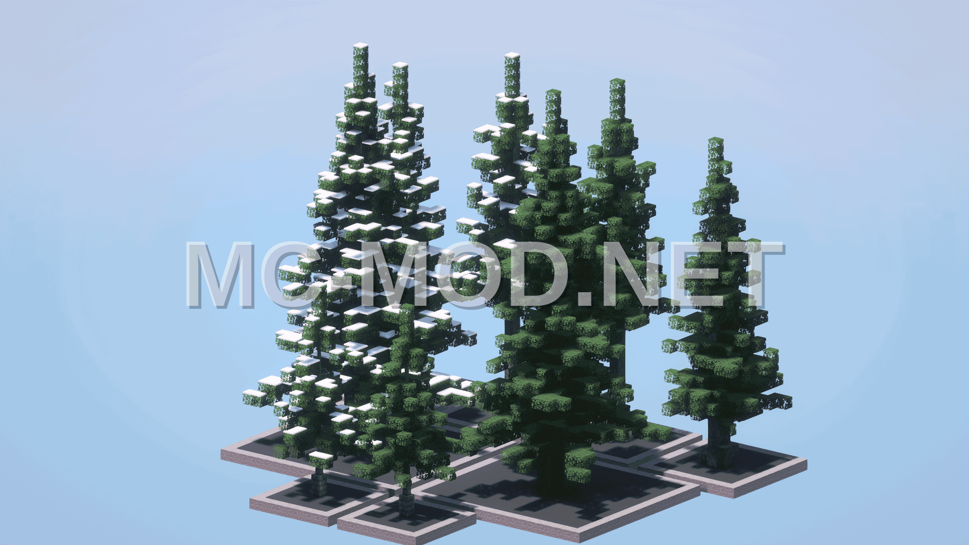 Custom Spruce Trees Minecraft Pack