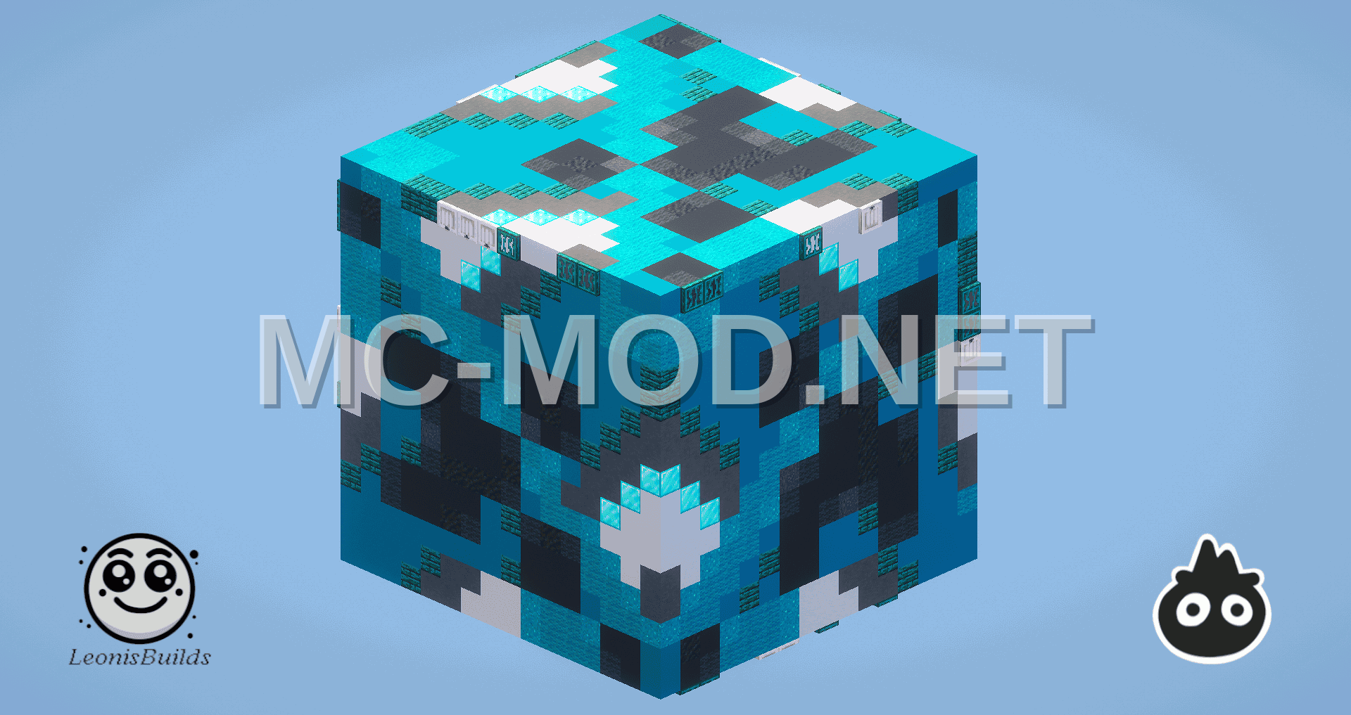 Cyan Glazed Terracotta Structure