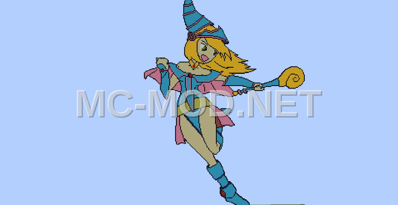 Dark Magician Girl Pixel Art