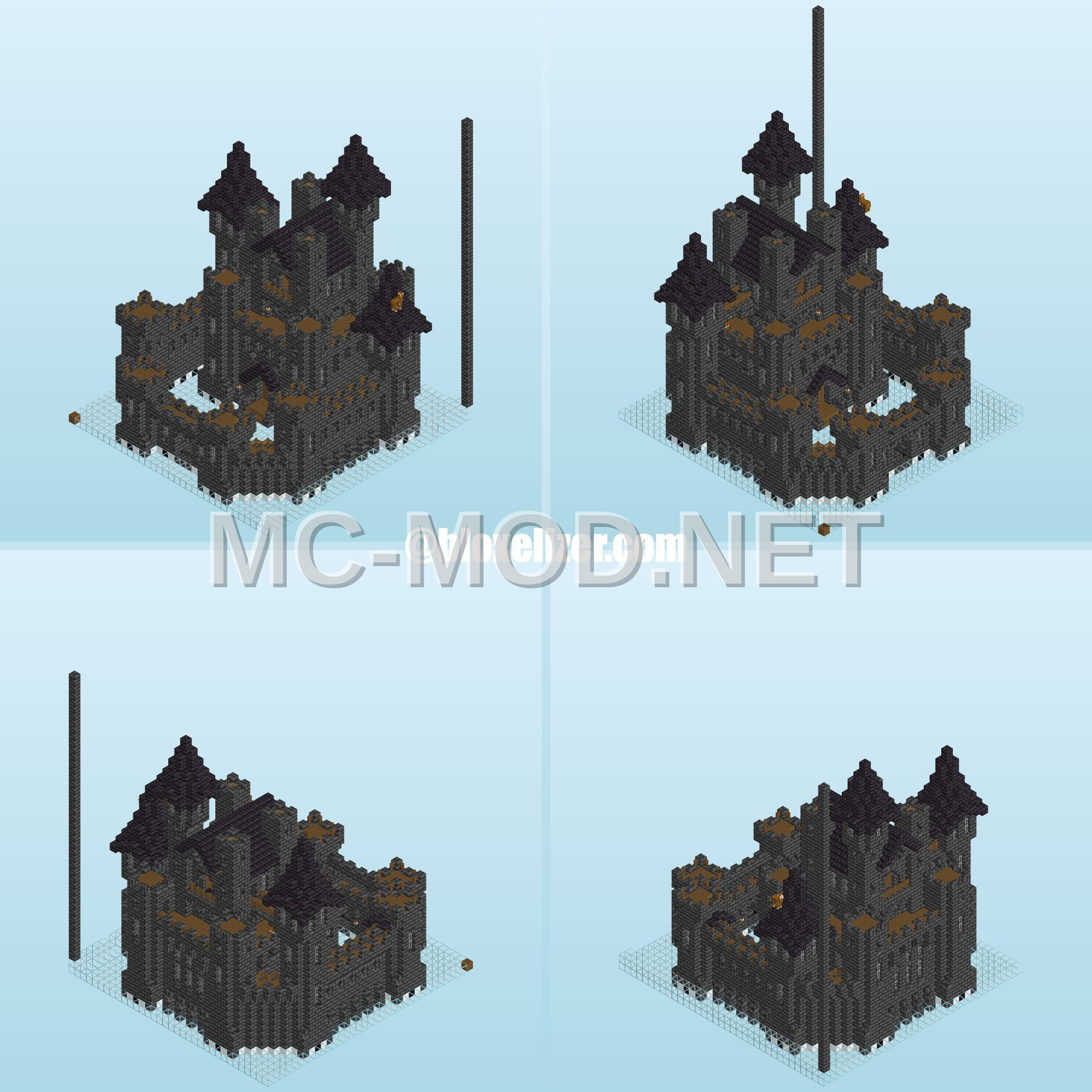 Dark Medieval Castle Structure