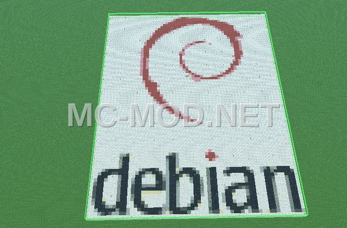 Debian Logo Pixel Art