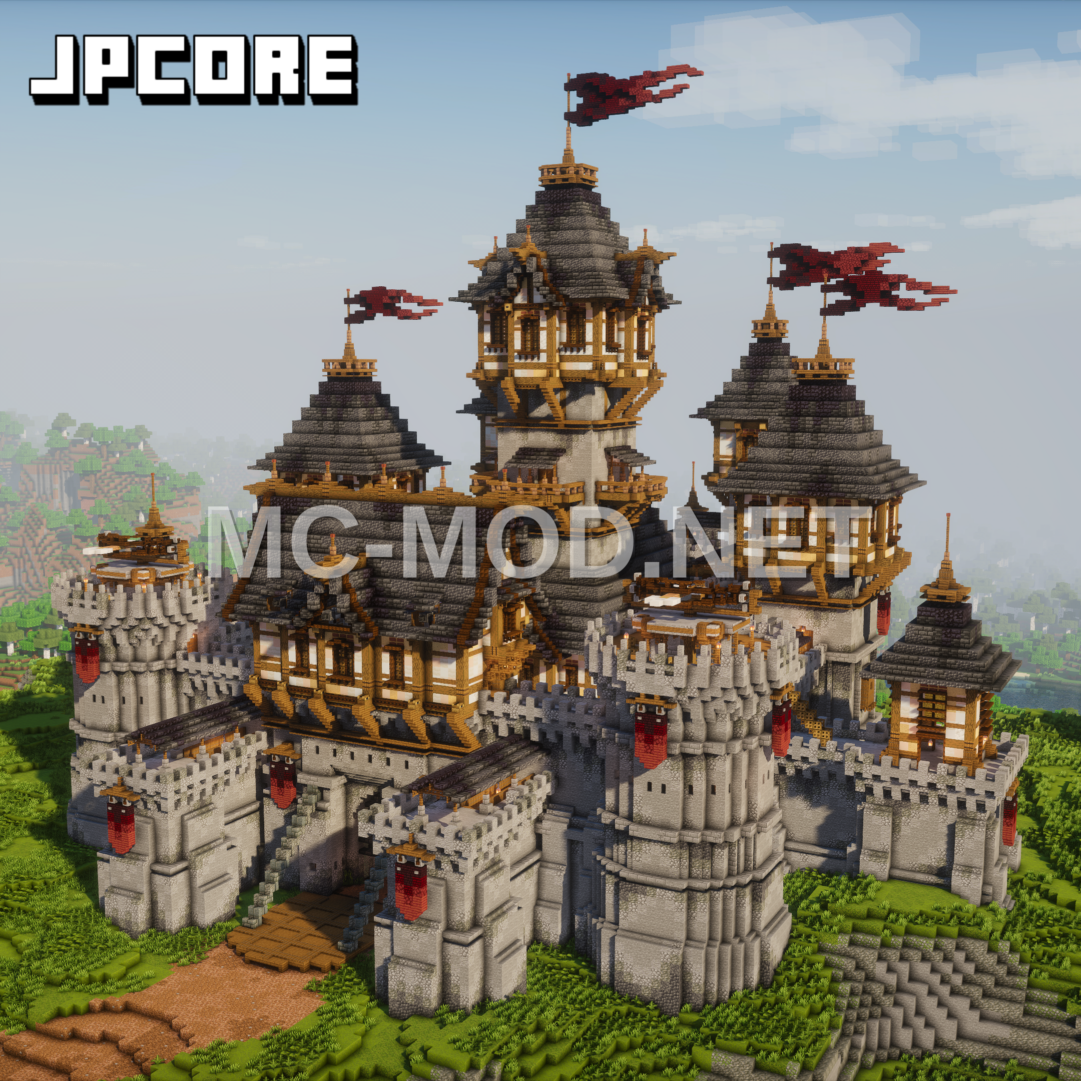 Deep Stone Medieval Castle Schematic