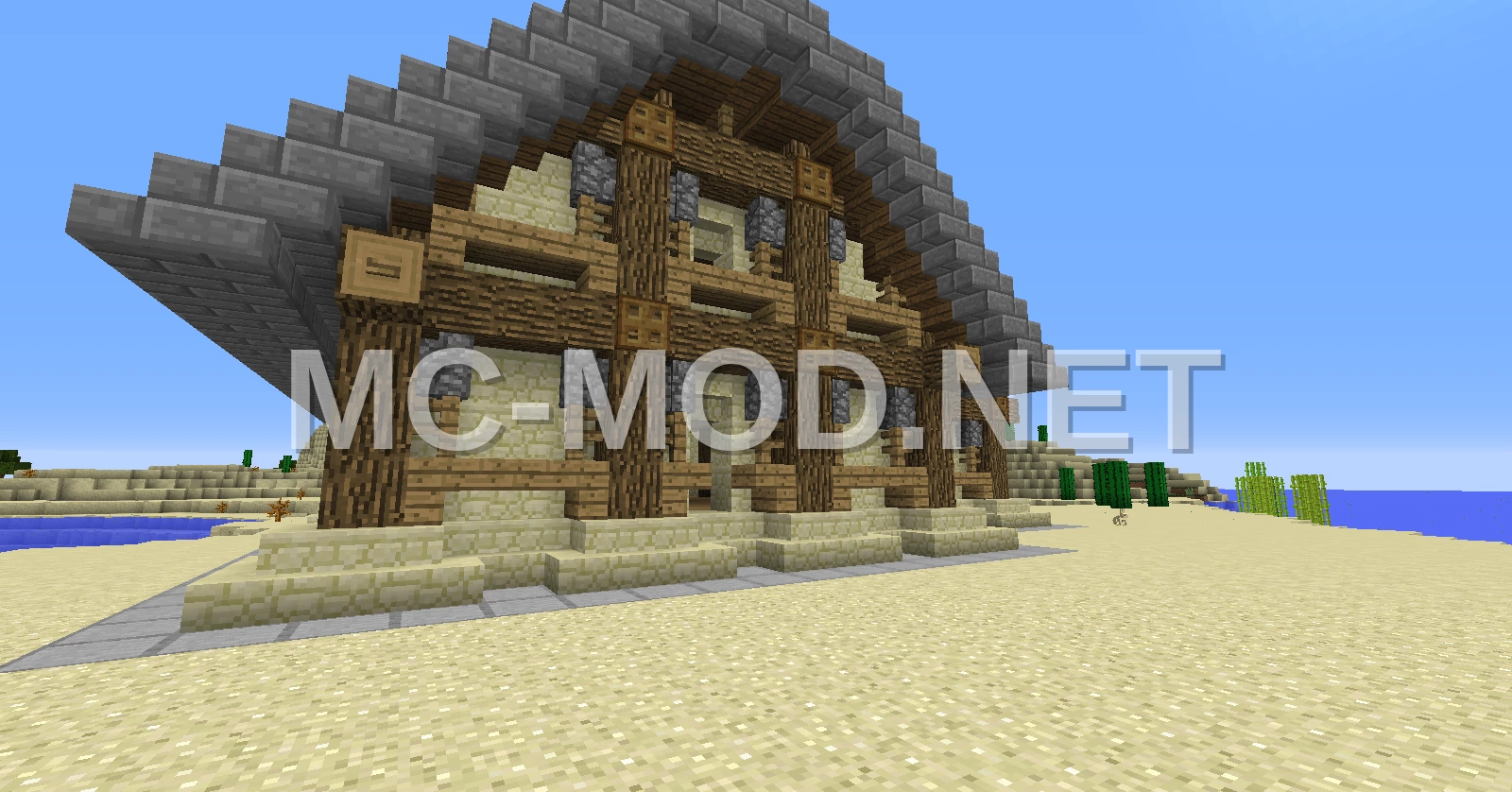 Desert Oasis House – Sandstone & Oak