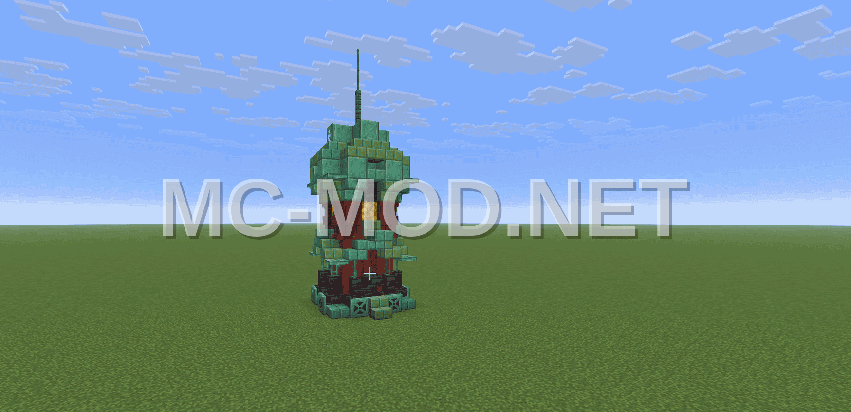 Detailed Copper Tower