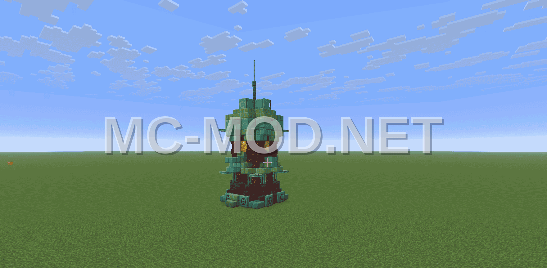 Detailed Copper Tower