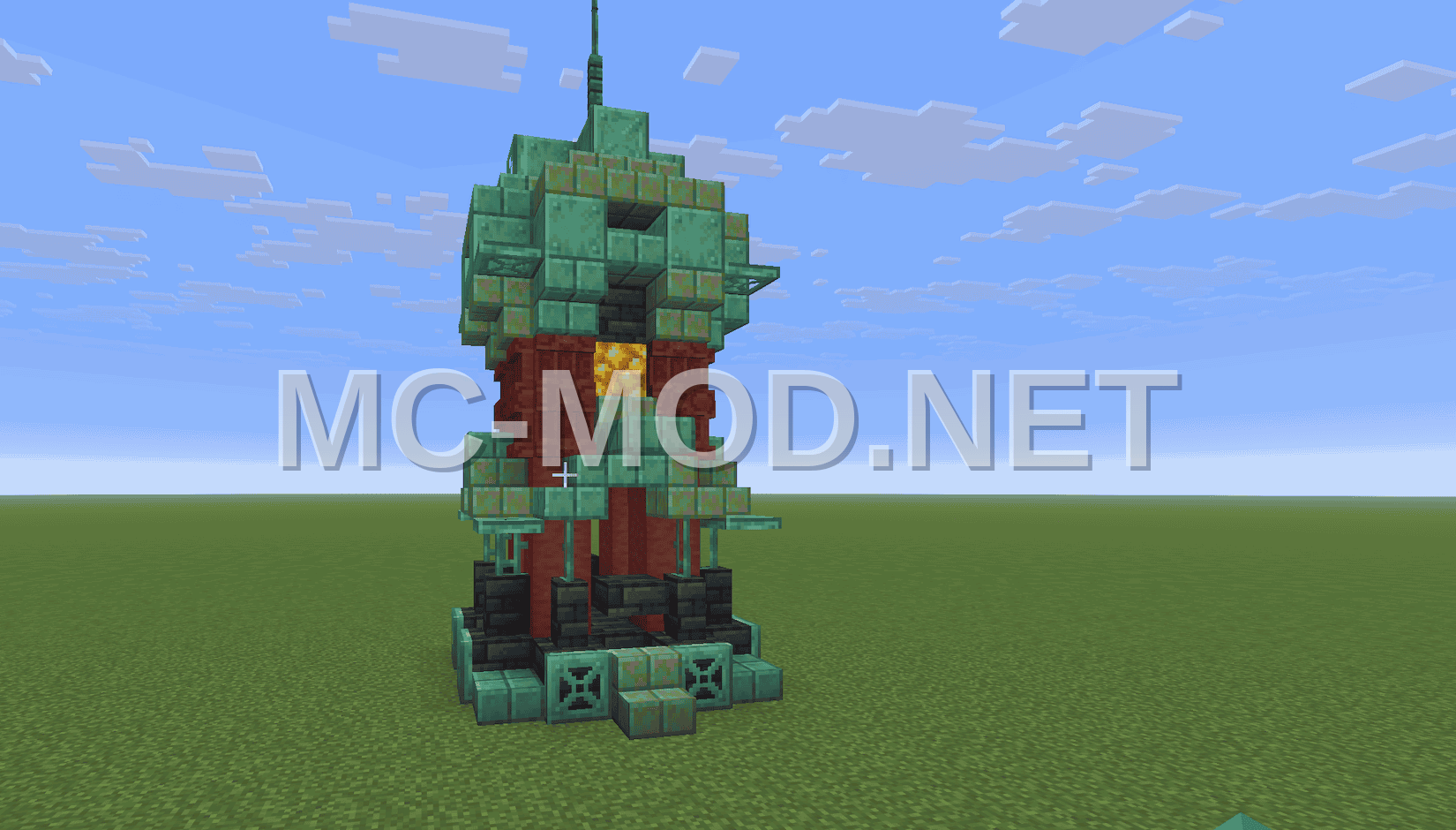 Detailed Copper Tower
