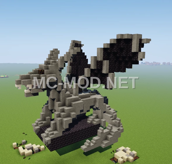 Dragon Statue – Polished Blackstone & Stone