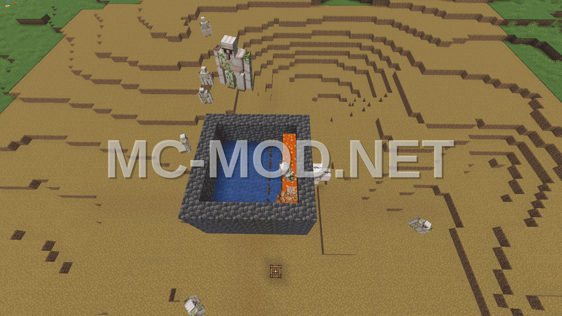 Efficient Block Crafter Iron Farm