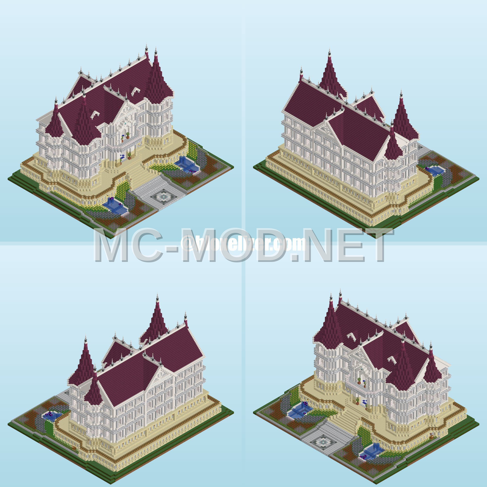 Elegant White Mansion