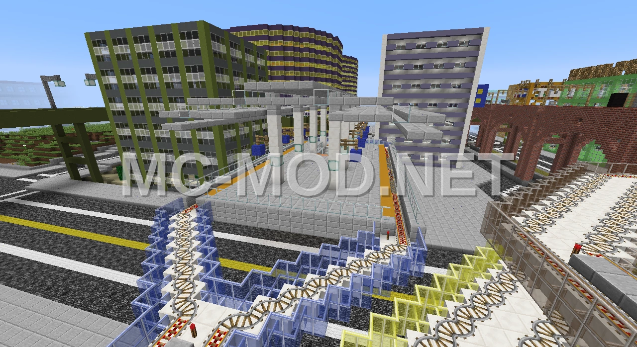 Elevated Metro Station Building
