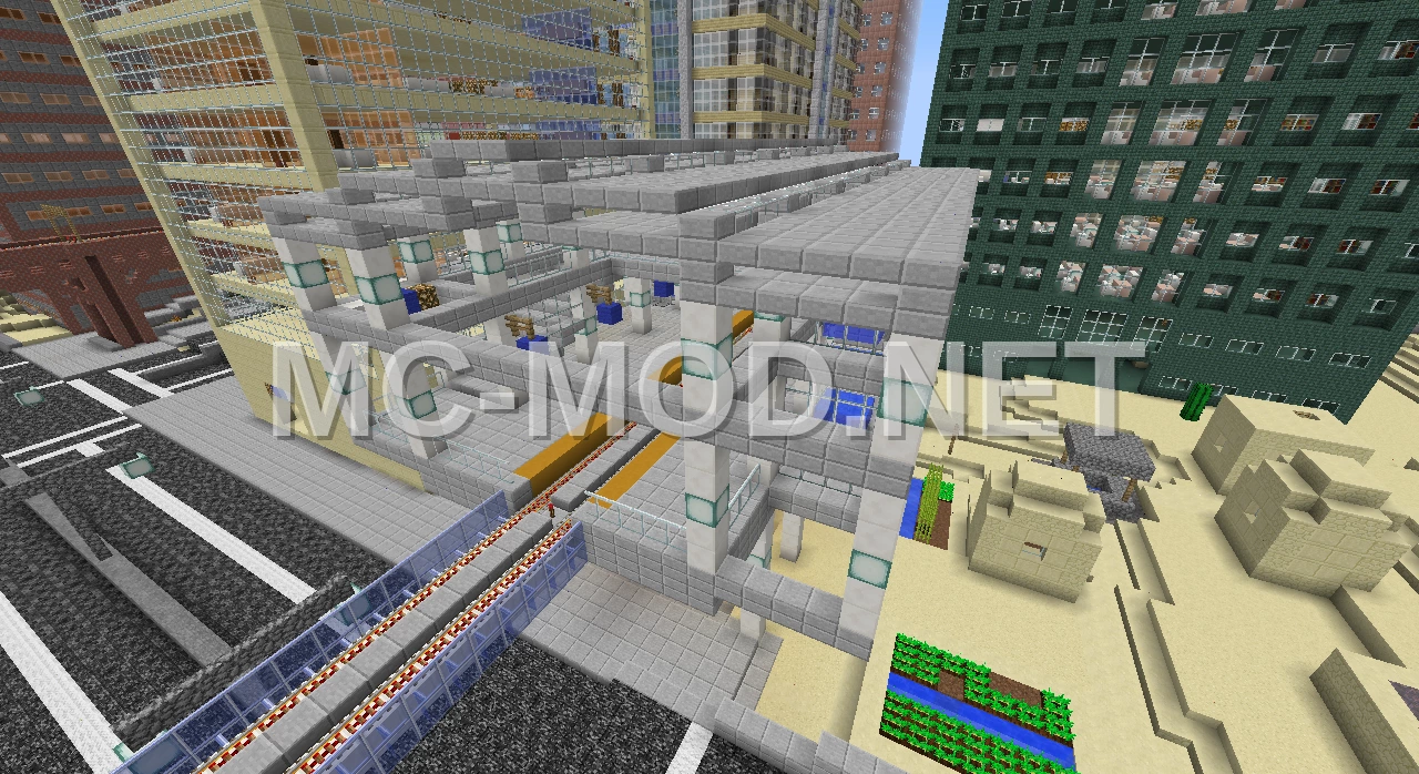 Elevated Metro Station Exterior