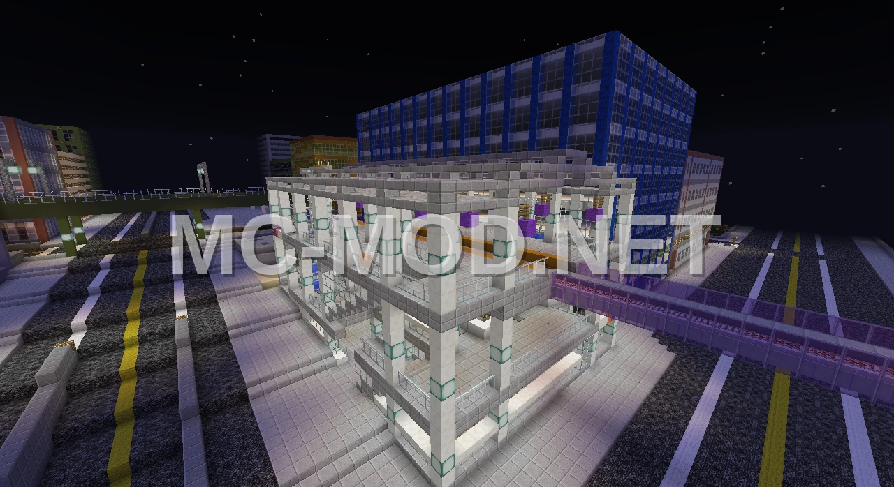 Elevated Metro Station With Side Platform