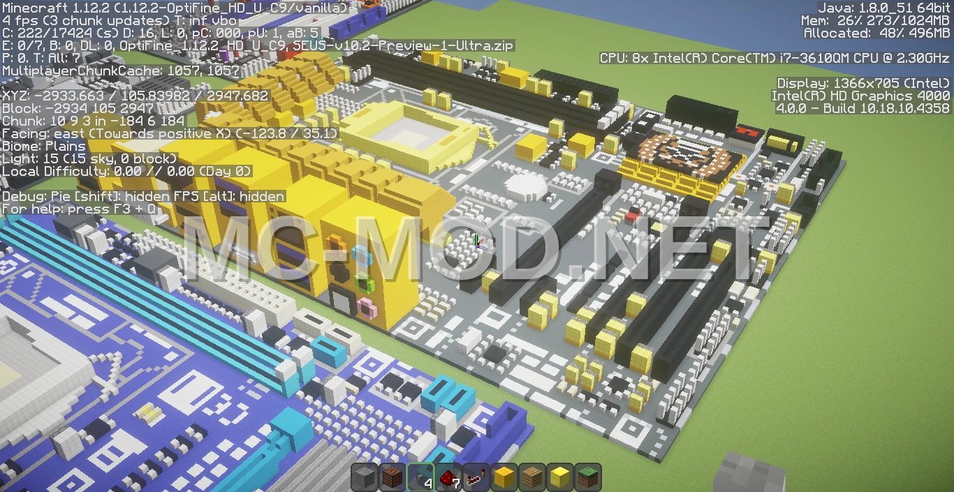 Elitegroup Intel Z77H2-A2X Motherboard Pixel Art