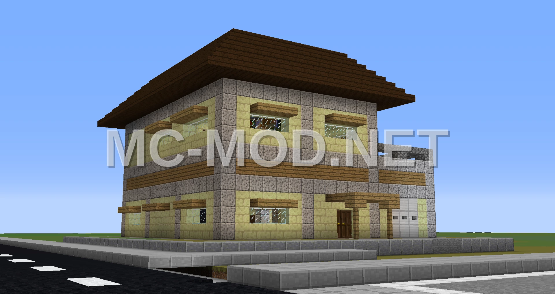 End Stone Brick House – Unique Modern Design