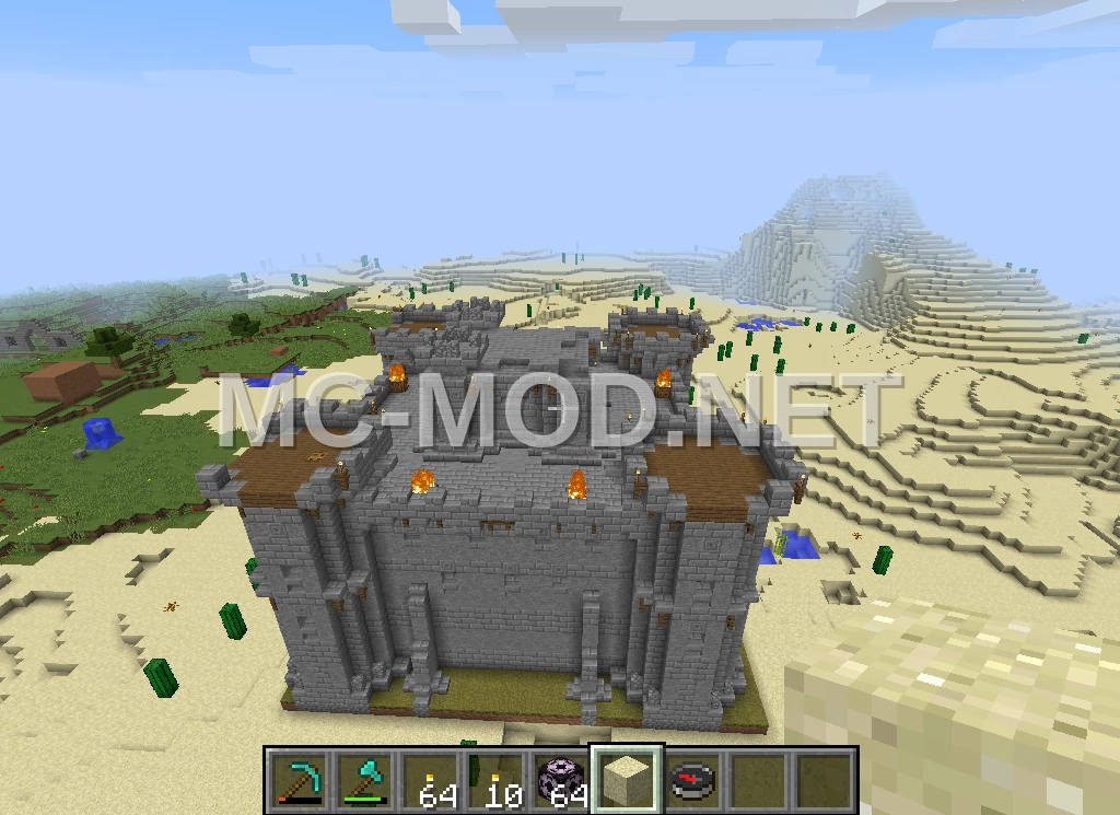 Exploded Medieval Fortress Schematic